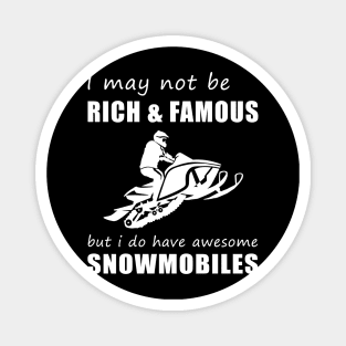 Snowmobile Enthusiast's Humorous Delight T-Shirt Magnet